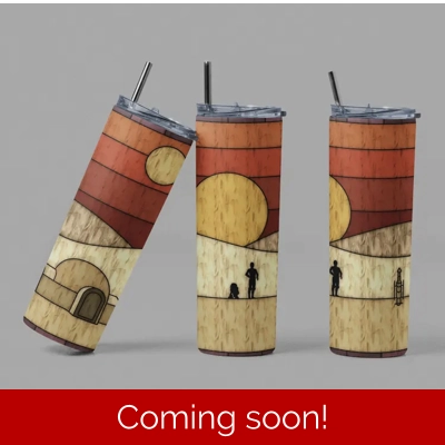 Tatooine Red Glow Tumbler